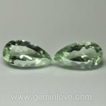 Green Amethyst Natural Gemstone พลอยอะเมทิสต์สีเขียวอ่อน พลอยดิบ g1-739