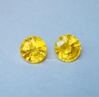 yellow sapphire พลอยบุษราคัม บางกะจะ จันทบุรี สีเหลืองส้ม เสริมดวง ดูดวง แก้ชง แหวน พลอยแท้ 