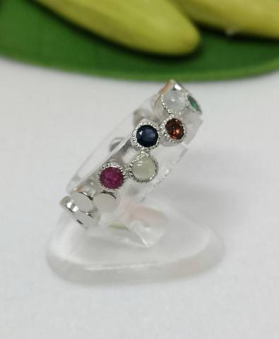 แหวนพลอยนพเก้า เพชร เพทาย ไพลิน ทับทิม มรกต บุษราคัม โกเมน มุกดาหาร ไพฑูรย์ พลอยเสริมดวง ดูดวง แก้ชง เสริมราศี เสริมธาตุ พลอยแท้