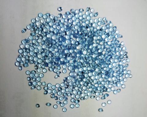 Blue Topaz พลอยบลูโทพาส พลอยสีฟ้า พลอยมิล พลอยเล็ก พลอยสายมู พลอยแท้ พลอยร่วง พลอยมิลเล็กๆ พลอยไม่เผา  เสริมดวงวันศุกร์ เสริมราศีธนู