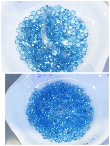 Blue Topaz พลอยบลูโทพาส พลอยสีฟ้า พลอยแต่งประดับ พลอยแท้ พลอยร่วง พลอยมิล พลอยเล็ก พลอยสายมู พลอยกลมเล็กๆ พลอยไม่เผา  เสริมดวงวันศุกร์ พลอยมิล