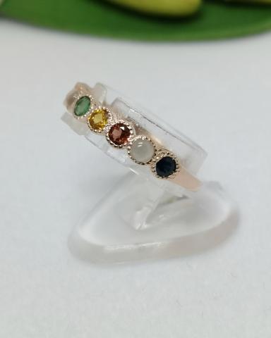 แหวนพลอยนพเก้า เพชร เพทาย ไพลิน ทับทิม มรกต บุษราคัม โกเมน มุกดาหาร ไพฑูรย์ พลอยเสริมดวง ดูดวง แก้ชง เสริมราศี เสริมธาตุ พลอยแท้