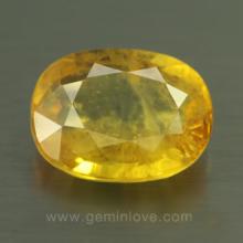 yellow sapphire พลอยบุษราคัม g1-724-8