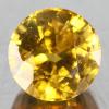 gemstone: บุษราคัม-Yellow Sapphire size: 5.2x5.2 carat: 0.80Ct.