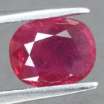 gemstone: ทับทิม-Ruby size: 8.6x6.9x4.0 carat: 2.40Ct.