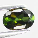 gemstone: กรีนทัวมาลีน-Green Tourmaline size: 7.0x5.0x3.5 carat: 0.82Ct.