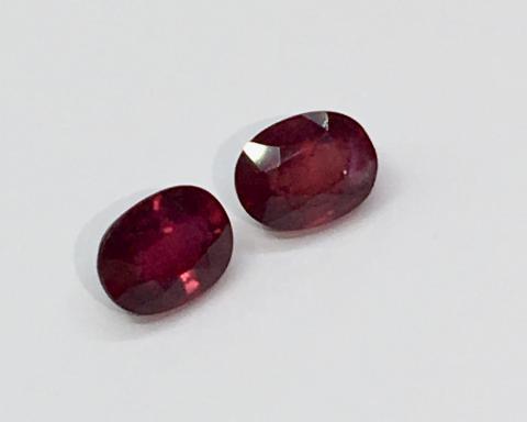 ruby พลอยทับทิม พลอยดิบ unheated  ทับทิมพม่า ring แหวน แก้ชง วันเกิด ดูดวง อัญมณี ราศีกรกฏ เสริมดวง ทับทิมสยาม ต่างหู