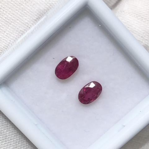 พลอยทับทิมสยาม พลอยทับทิมเผาเก่า Siamruby  ruby พลอยไทย พลอยแท้มีใบเซอร์ naturalruby 