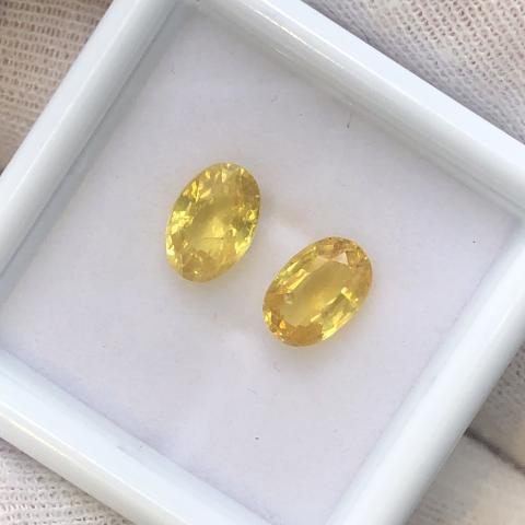 yellow sapphire พลอยทำต่างหู บุษราคัมน้ำเพชร บุษย์บางกะจะ พลอยจันทบุรี พลอยแท้มีใบเซอร์  เสริมดวง ดูดวง แก้ชง แหวน พลอยแท้ บุษย์น้ำเพชร พลอยดิบ geminlove