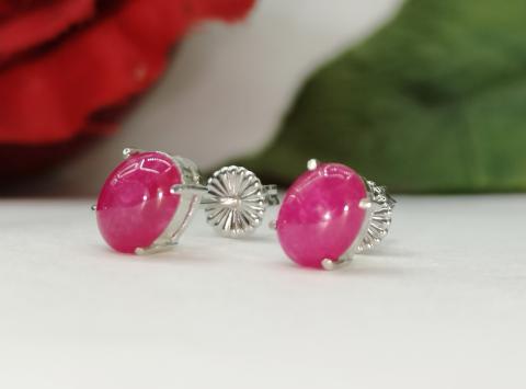 ruby ring แหวน พลอยทับทิม ต่างหูพลอยแดง  พลอยแท้เม็ดเดี่ยว pink gold วันเกิด แก้ชง ดูดวง อัญมณี ราศีกรกฏ เสริมดวง พลอยทำต่างหู