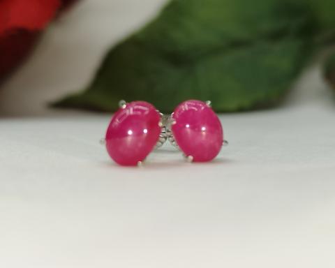 ruby ring แหวน พลอยทับทิม ต่างหูพลอยแดง  พลอยแท้เม็ดเดี่ยว pink gold วันเกิด แก้ชง ดูดวง อัญมณี ราศีกรกฏ เสริมดวง พลอยทำต่างหู