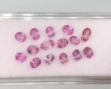pinksapphire pinkgems gemstone พลอยซัฟไฟร์สีชมพู  เสริมดวงวันอังคาร พลอยพิ้งซัฟไฟร์ พลอยเผาเก่า มีใบเซอร์ฯ พลอยแท้สีชมพู