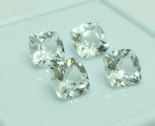 White Topaz  พลอยขาว ไวท์โทพาส  เพชรแท้ พลอยแท้ พลอยเสริมดวง สีขาว ดูดวง ราศี เมษ ของขวัญวันเกิด แก้ชง เสริมการเงิน ใบเซอร์ ไลลา