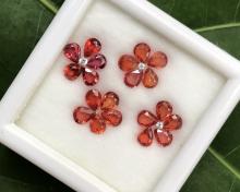  พลอยเนื้อแข็ง พลอยทรงหยดน้ำ  พลอยประจำวันเกิดพฤหัส ต่างหู จี้ แหวน พลอยเสริมดวง พลอยแท้ พลอยเผาเก่า 